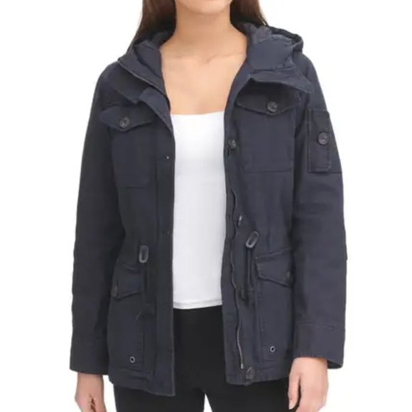 Levi's Women's Hooded Military Jacket S - Picture 1 of 3